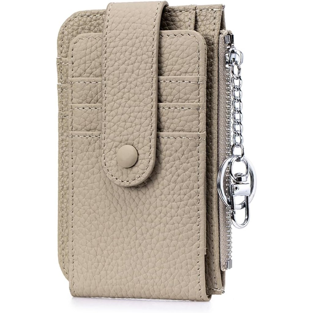 Genuine Leather Card Wallet For Men & Women Slim Leather Bifold Wallet For Tra